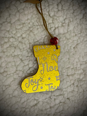 Decoupaged ornament