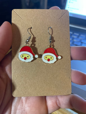Santa earrings