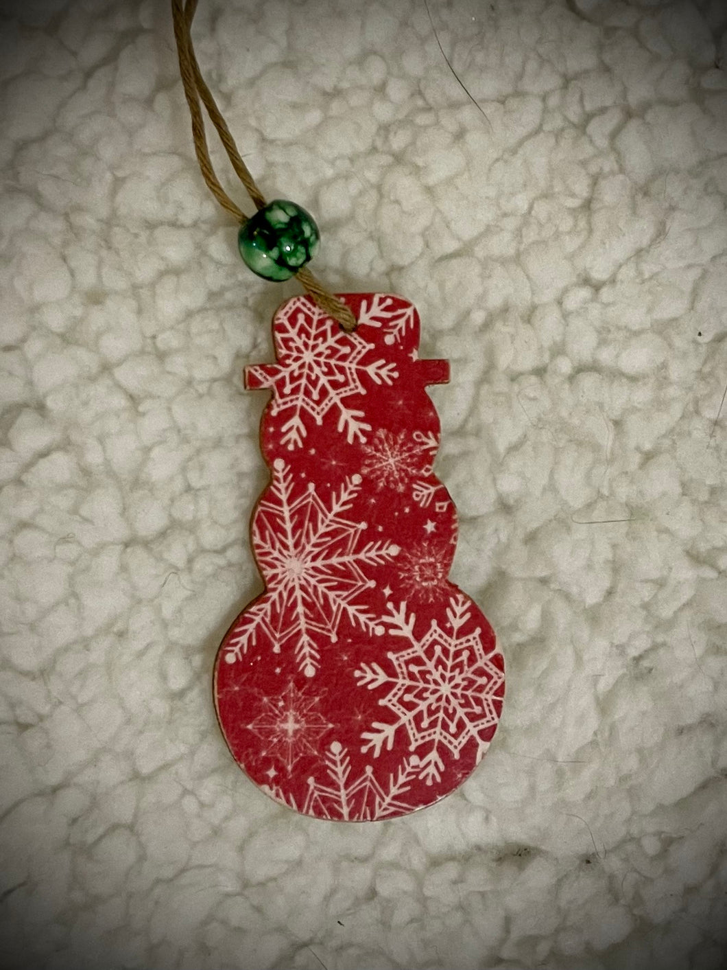 Decoupaged ornament