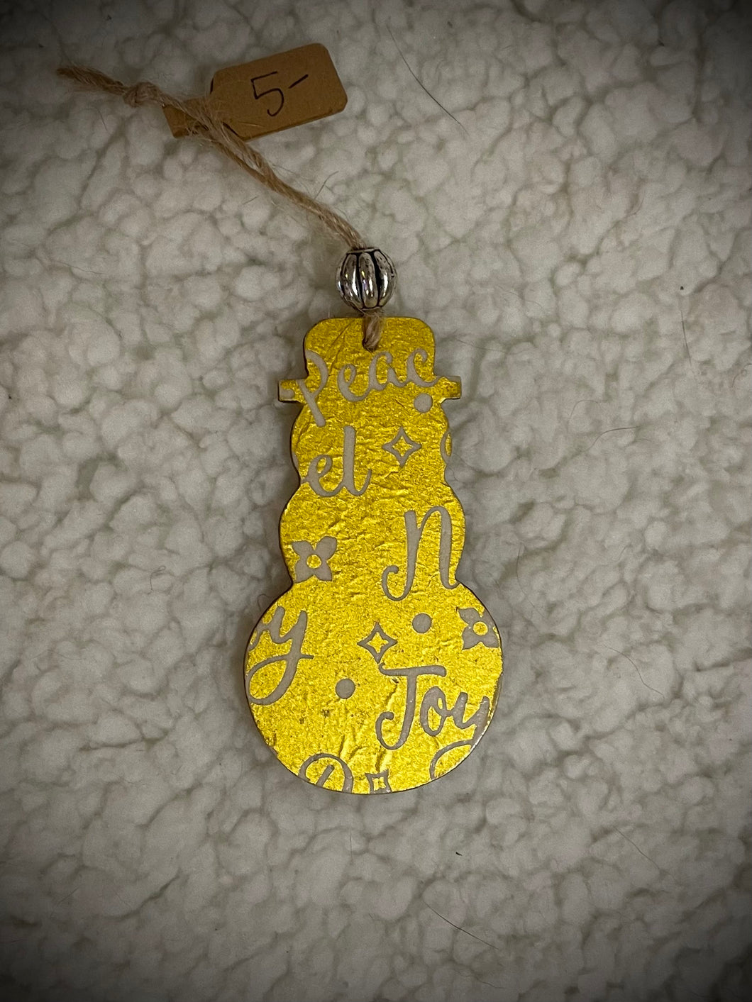 Decoupaged ornament