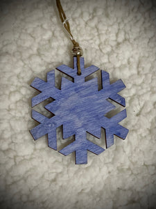 Hand-colored Snowflake ornament