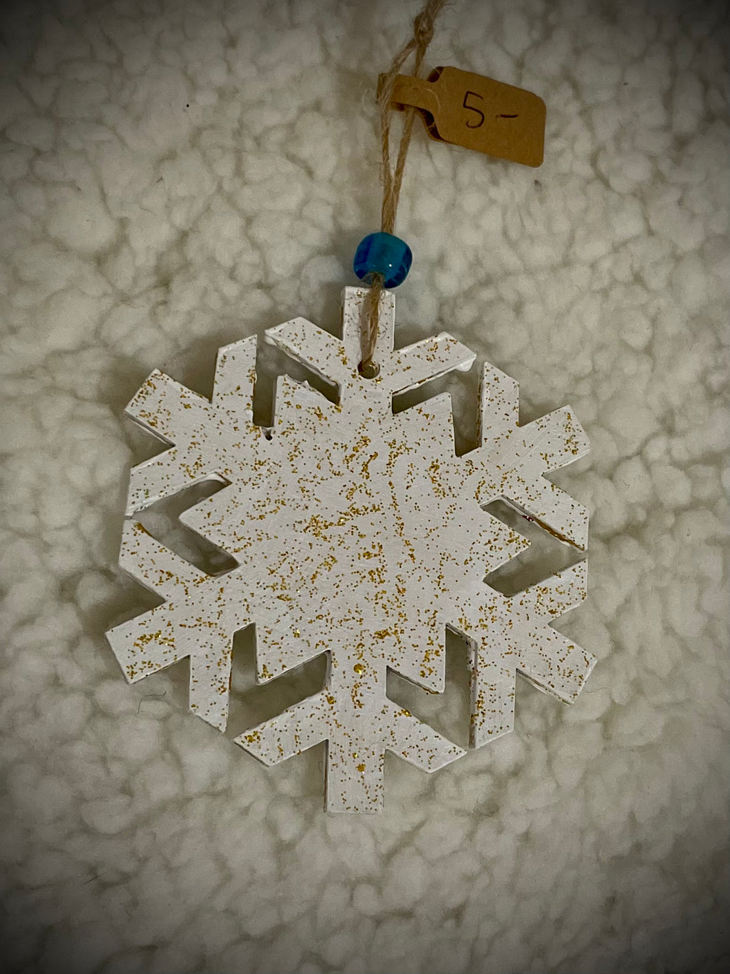 Hand-colored Snowflake ornament