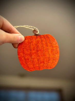 small pumpkin ornament
