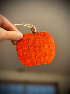small pumpkin ornament
