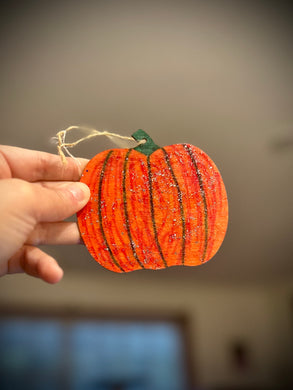 small pumpkin ornament