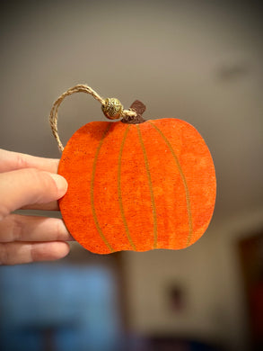 small pumpkin ornament