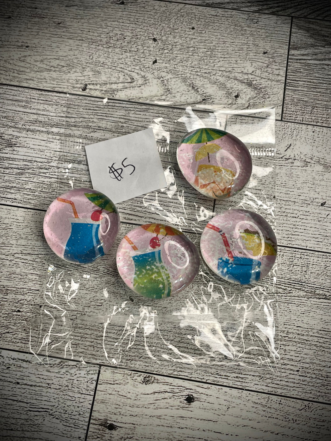 Set of 4 Handmade magnets