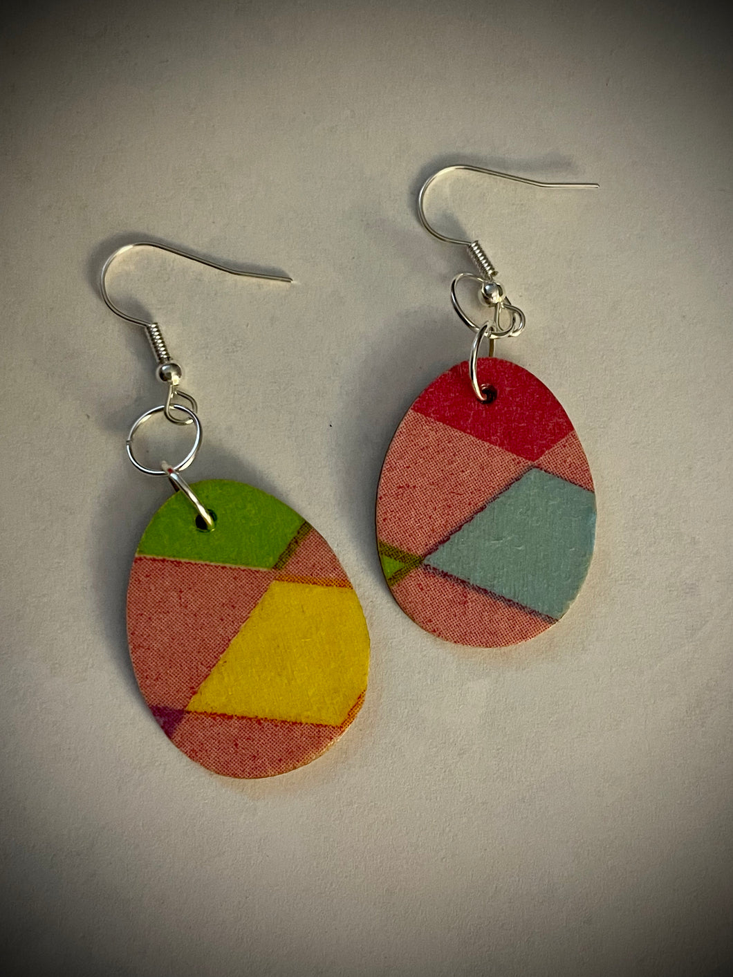 Mixed Media wooden Earrings