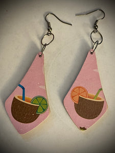 Mixed Media wooden Earrings