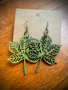 Hand colored Earrings