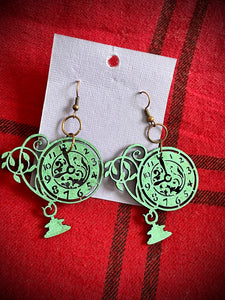 Hand colored Earrings