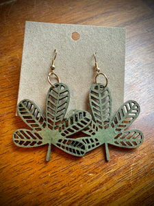 Hand colored Earrings