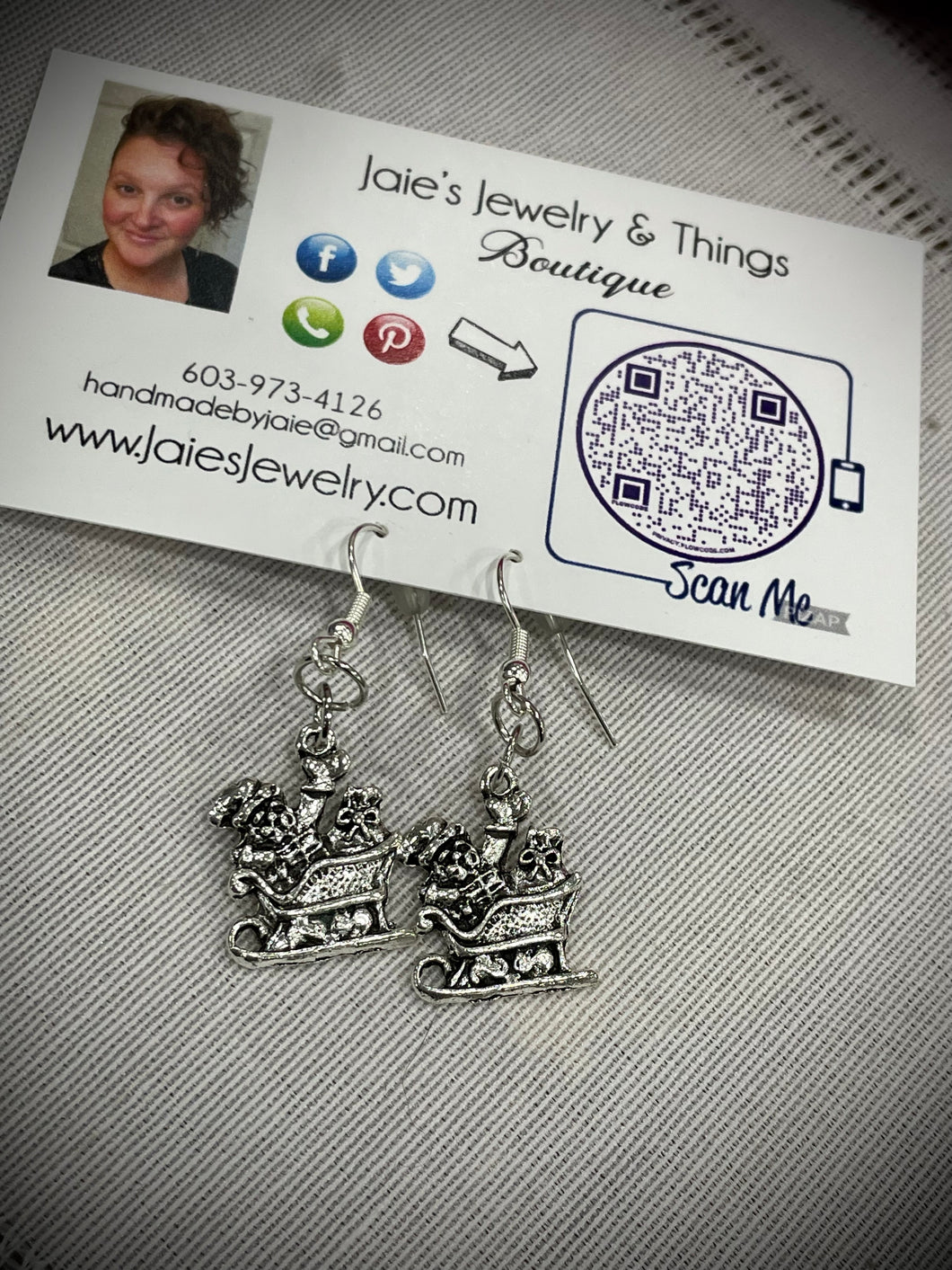Silver earrings