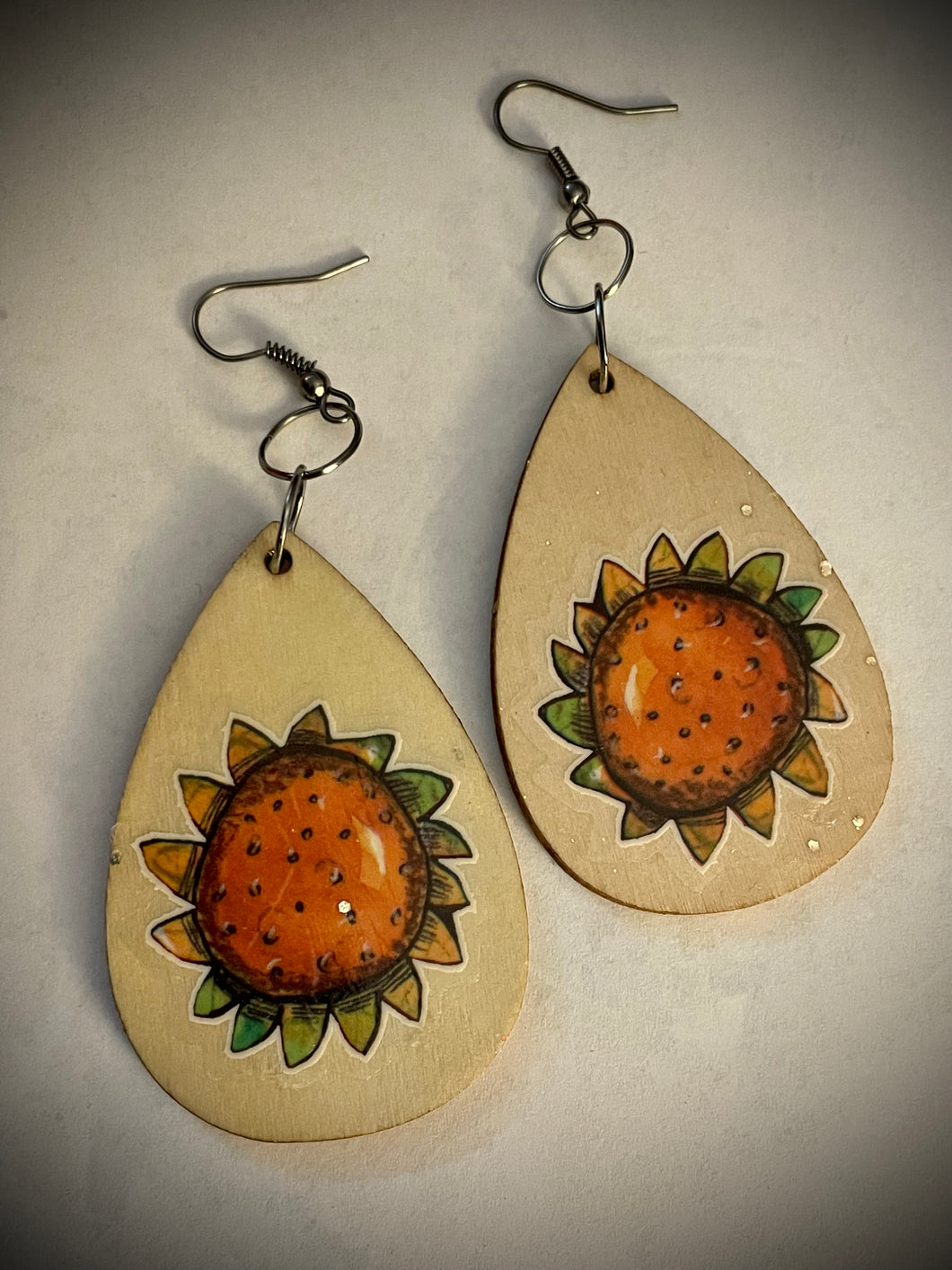 Mixed Media wooden Earrings