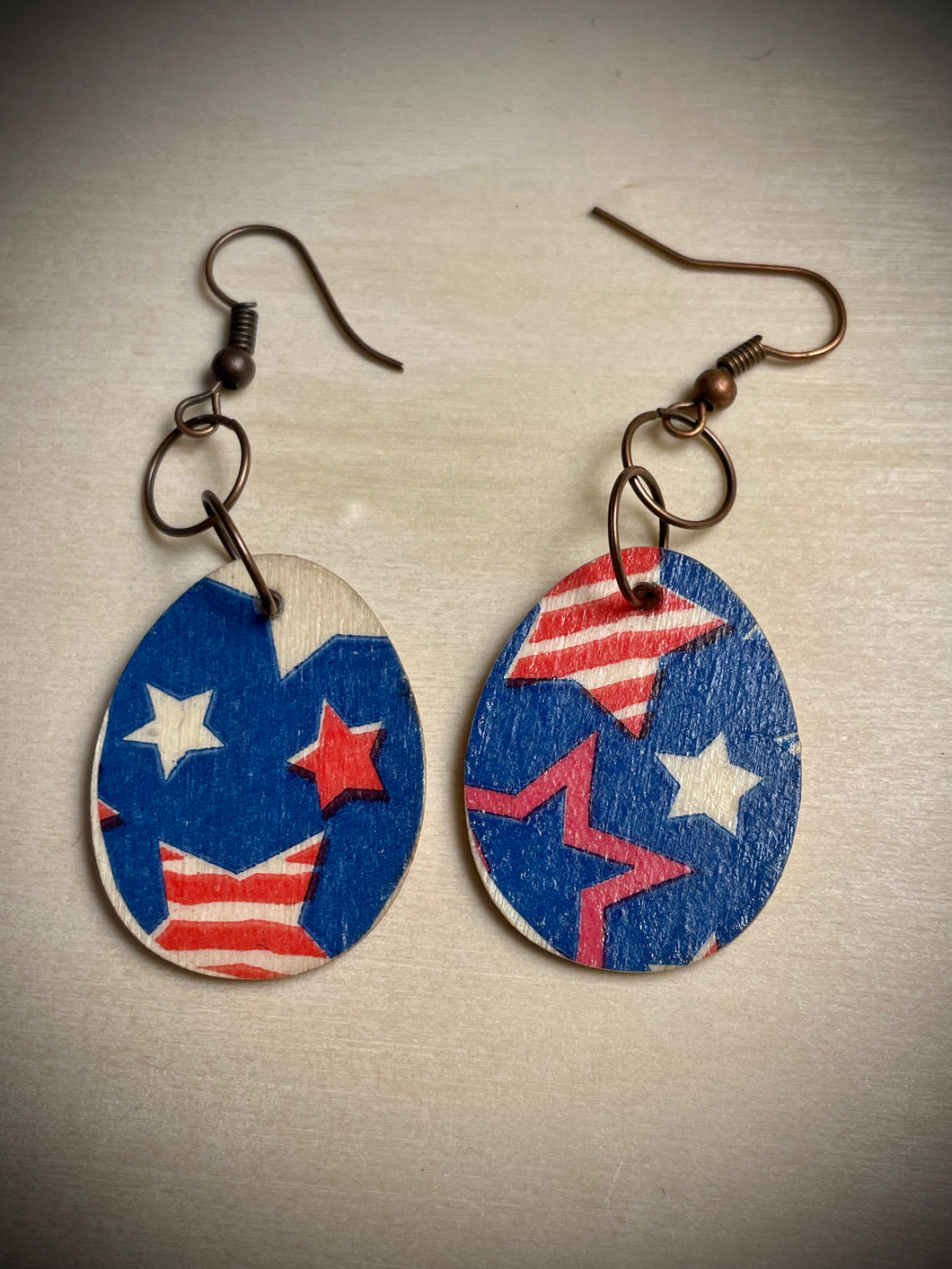 Mixed Media wooden Earrings