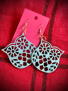 Hand colored Earrings