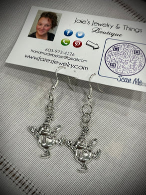 Silver earrings