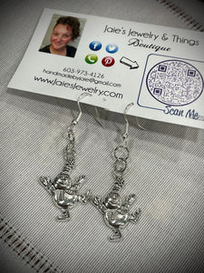 Silver earrings