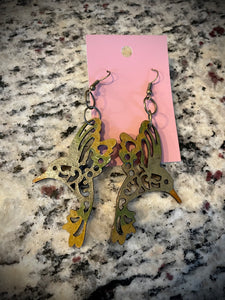 Hand colored Earrings