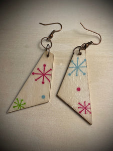 Mixed Media wooden Earrings